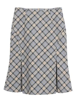 plaid fishtail skirt