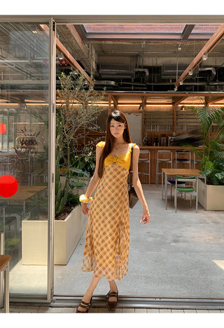 yellow sexy dress