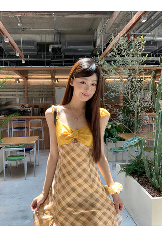 yellow sexy dress