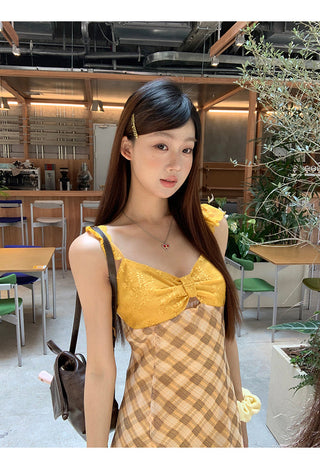 yellow sexy dress
