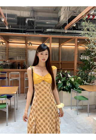 yellow sexy dress
