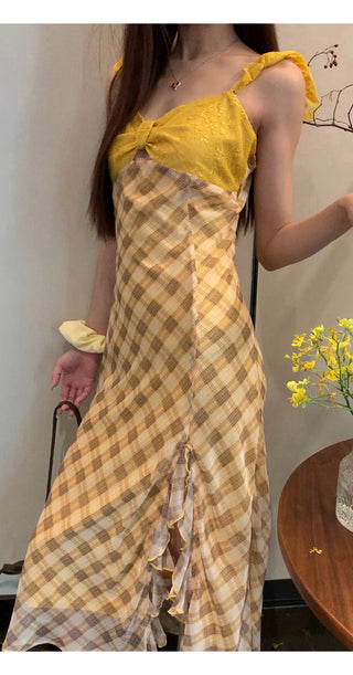 yellow sexy dress