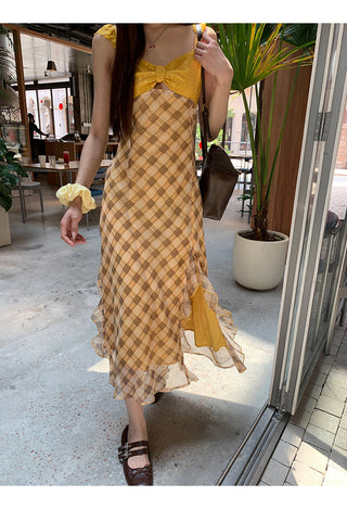 yellow sexy dress