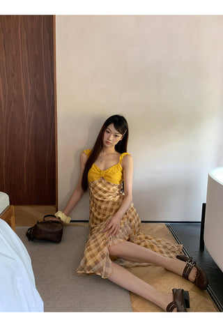 yellow sexy dress