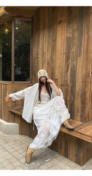 white cake dress