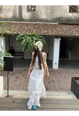 white cake dress