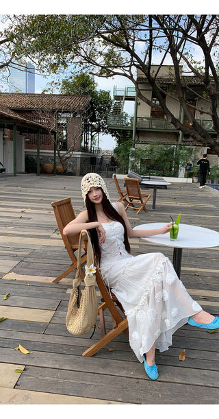 white cake dress
