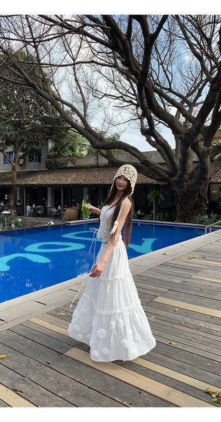 white cake dress