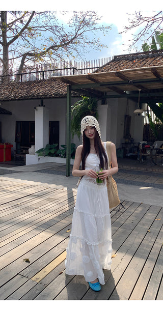 white cake dress