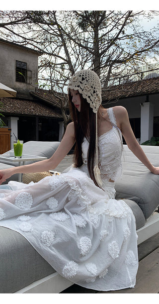 white cake dress