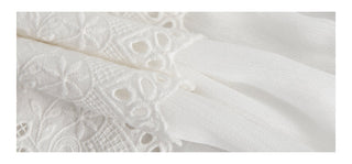 white gauzy skirt
