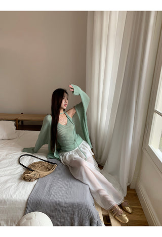white gauzy skirt