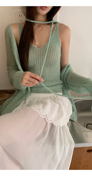white gauzy skirt