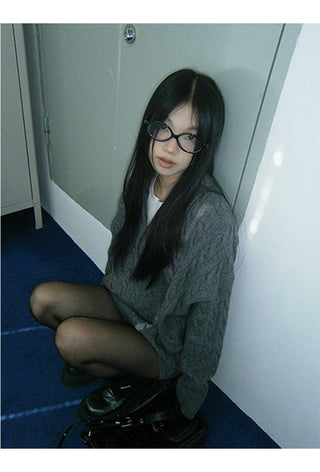 gray sweater shorts set