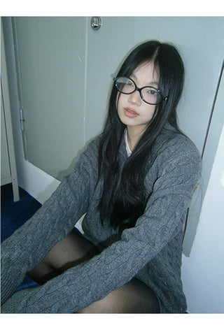 gray sweater shorts set