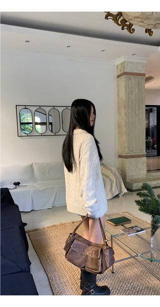 gray sweater shorts set