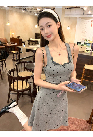 polka dot skirt