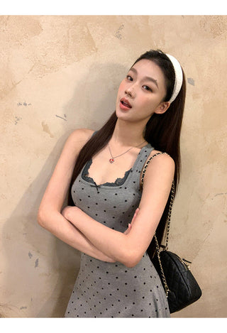 polka dot skirt