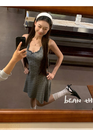 polka dot skirt