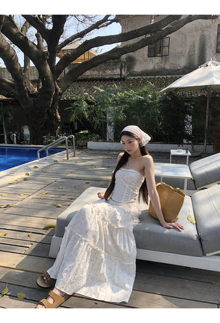 white tube set