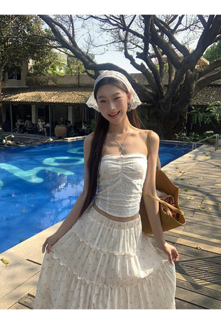 white tube set