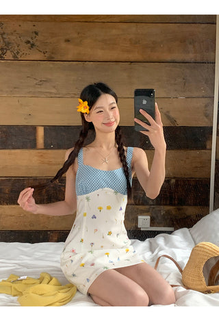floral petite sling dress
