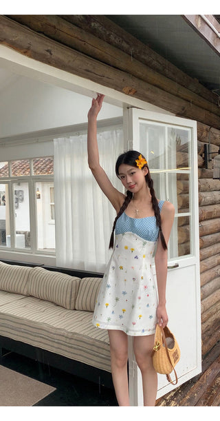 floral petite sling dress