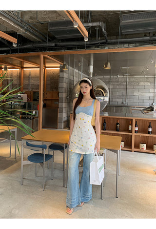 floral petite sling dress