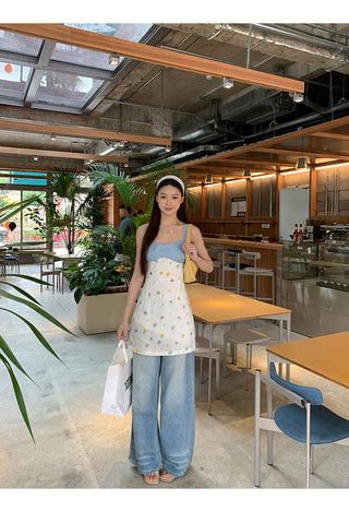 floral petite sling dress