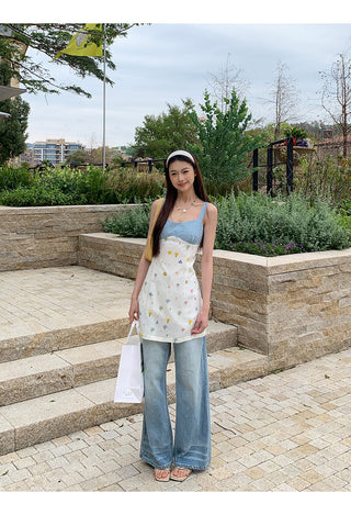 floral petite sling dress