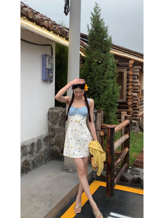floral petite sling dress