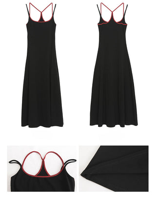 black knitted dress