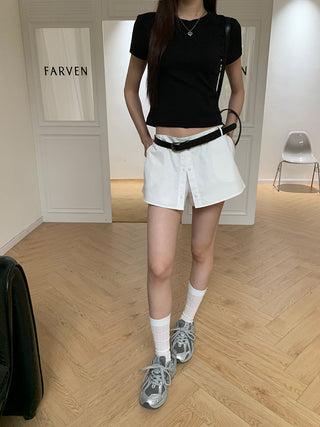 white sheath skirt
