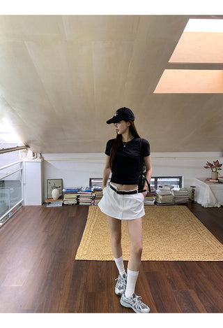 white sheath skirt