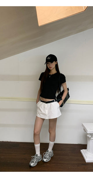 white sheath skirt