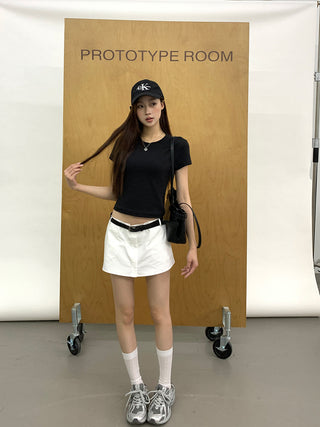 white sheath skirt