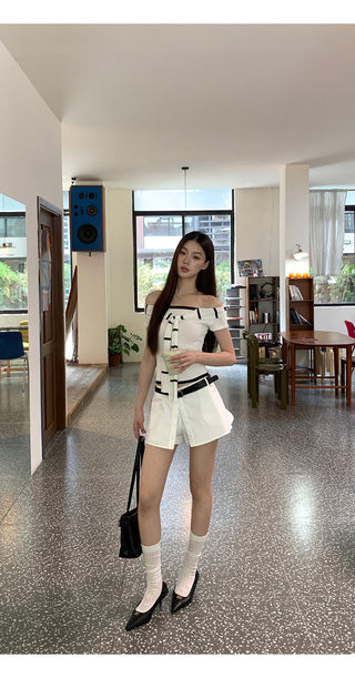 white sheath skirt