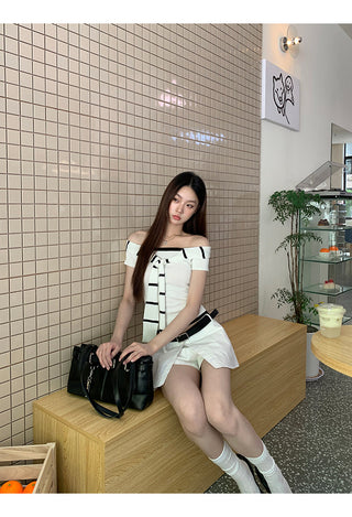 white sheath skirt