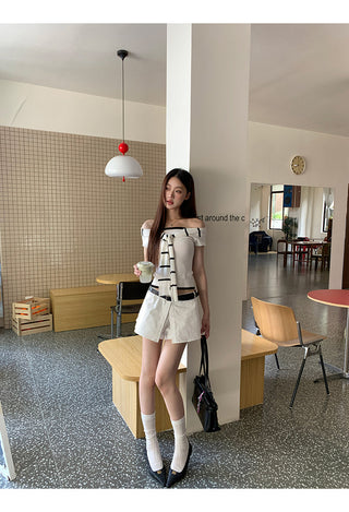 white sheath skirt