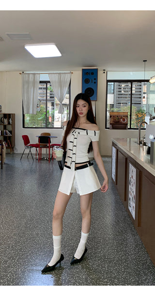 white sheath skirt