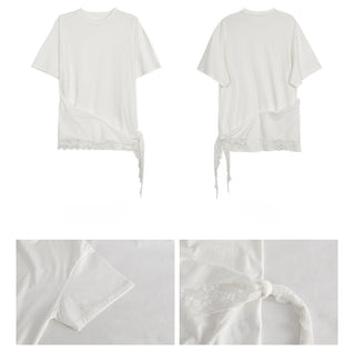 white lace tee