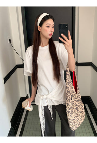 white lace tee