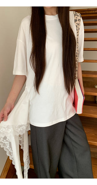 white lace tee
