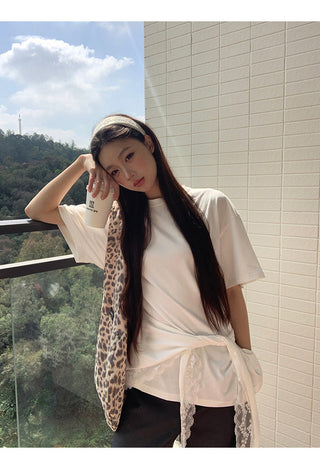 white lace tee
