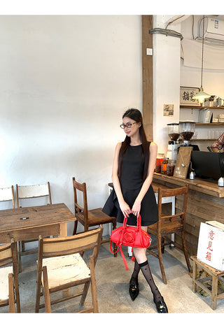 black Hepburn dress