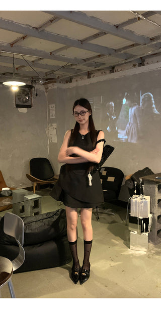 black Hepburn dress