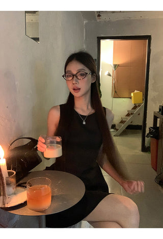 black Hepburn dress