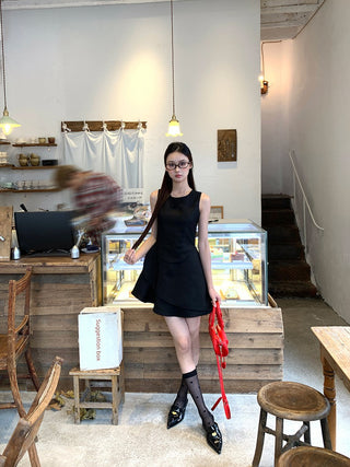black Hepburn dress