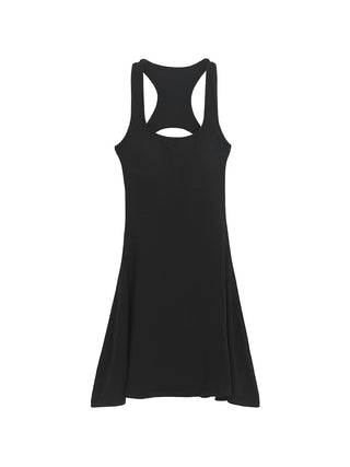 black backless dress