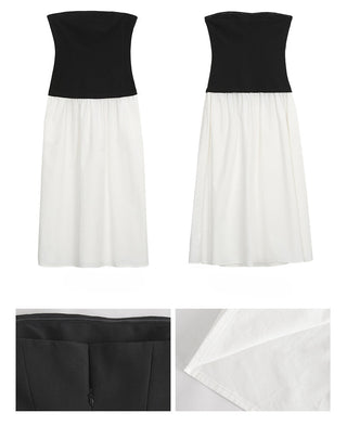 white fitted dress